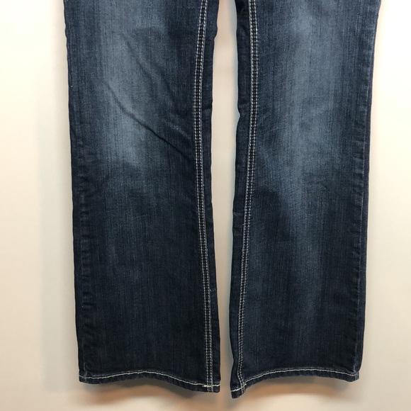 Ariat Western Bootcut jeans Women's 29R Blue cowgirl rodeo denim Ariat Real EUC - Picture 4 of 14